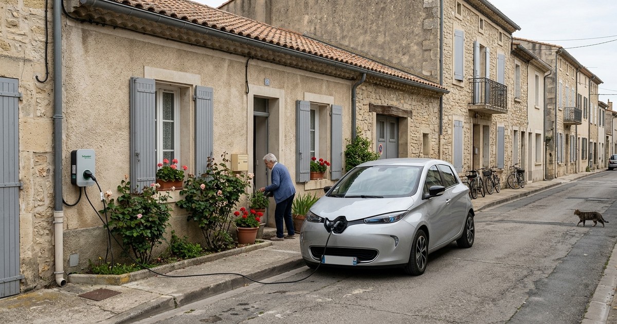 Installation de borne de recharge à Lesneven