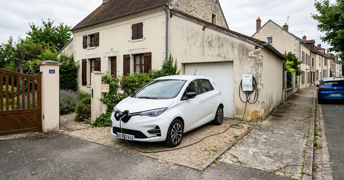Installation de borne de recharge à Plouguerneau
