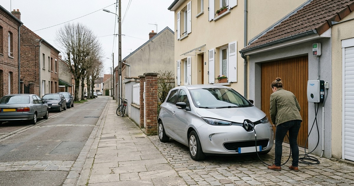 Installation de borne de recharge à Plouzané