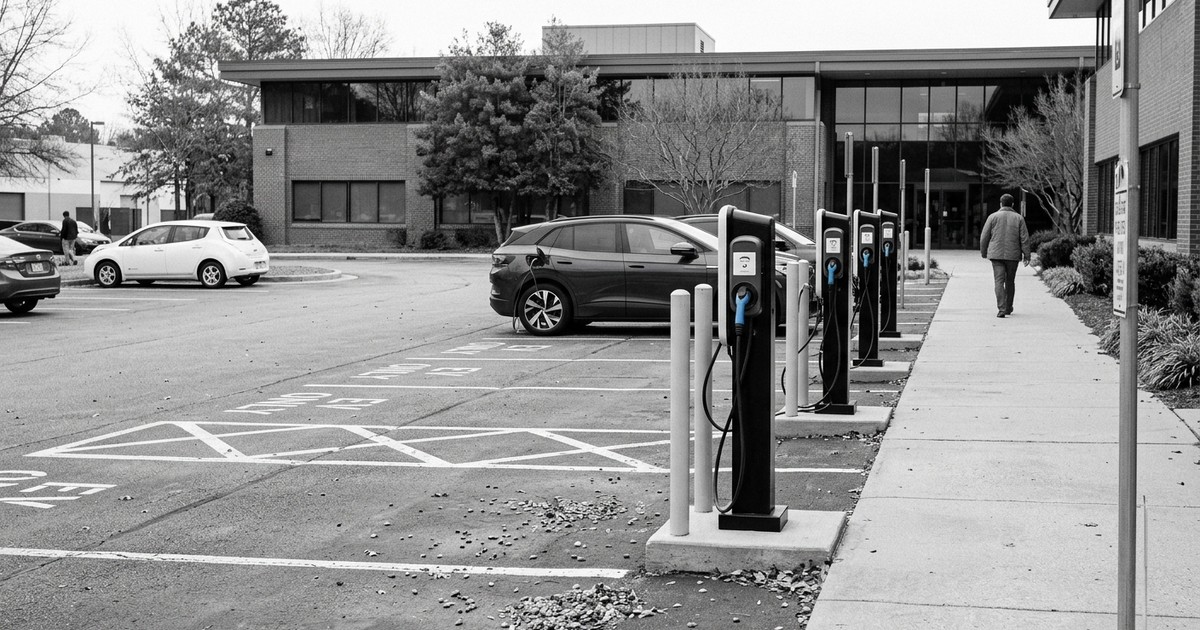 Bornes de recharge en parking d'entreprise à Brest
