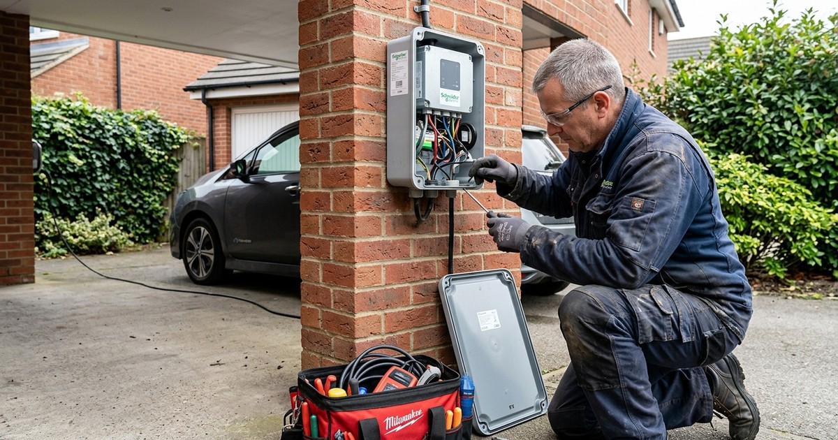 Maintenance annuelle d'une borne de recharge à Brest
