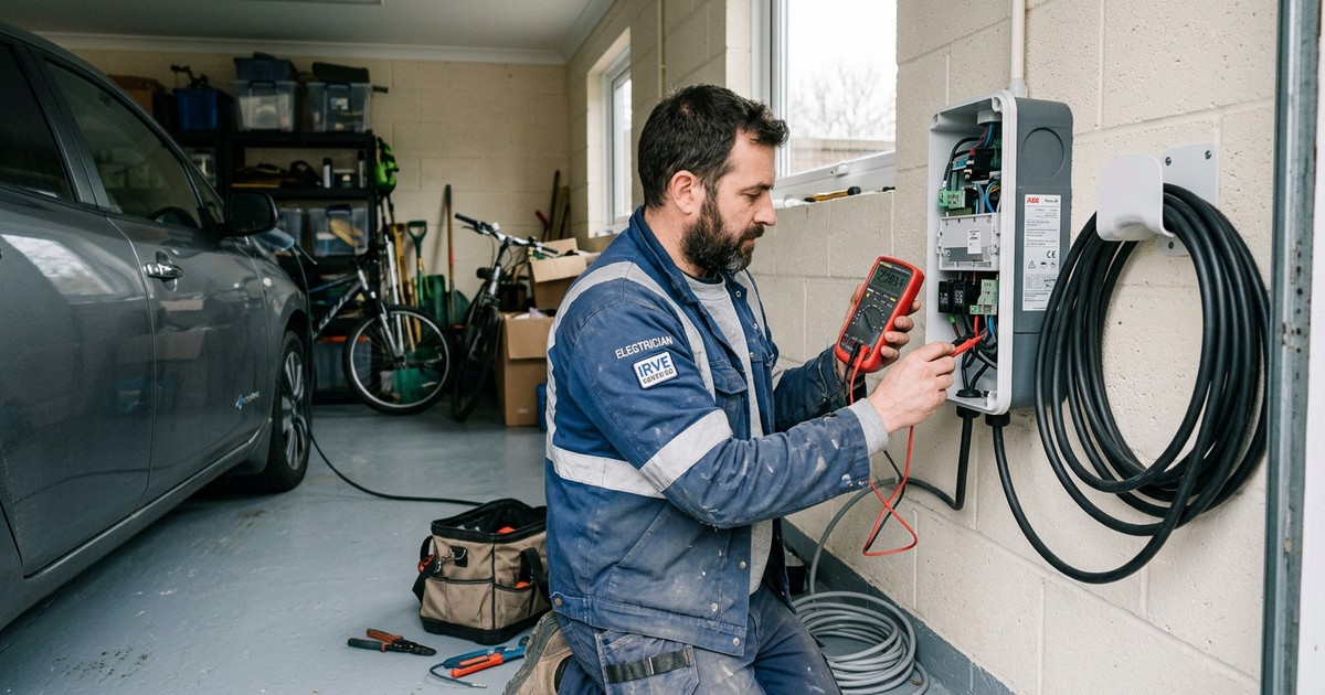 Mise en service IRVE d'une borne de recharge à Brest